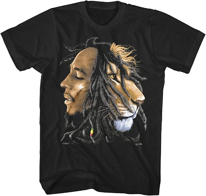 Bob Marley Lion & Lion Profile T- Shirt