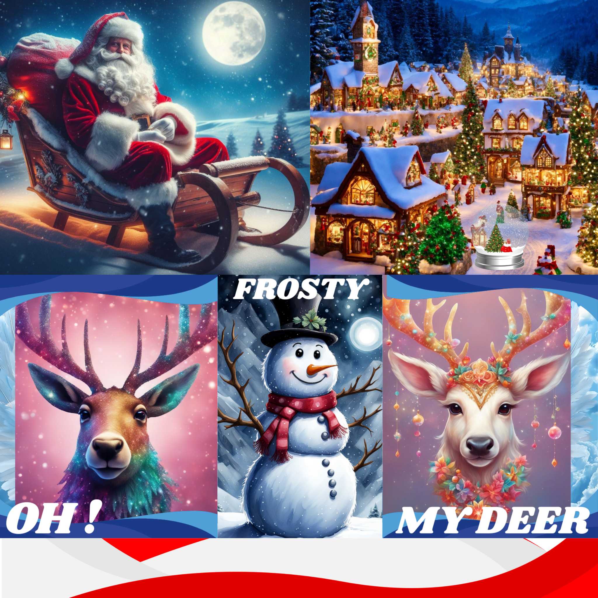 Snowflakes, Reindeer, and Christmas Dreams: For Kids: